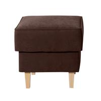 HOCKER LORRIS - Buchefarben/Braun, Design, Holz/Textil (53/45/53cm) - Max Winzer