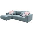 Wohnlandschaft in Hellblau 'Lazy Ecke' - Pink/Silberfarben, Design, Holzwerkstoff/Kunststoff (206/294cm) - Livetastic Wohnlandschaft in Hellblau 'Lazy Ecke' - Pink/Silberfarben, Design, Holzwerkstoff/Kunststoff (206/294cm) - Livetastic