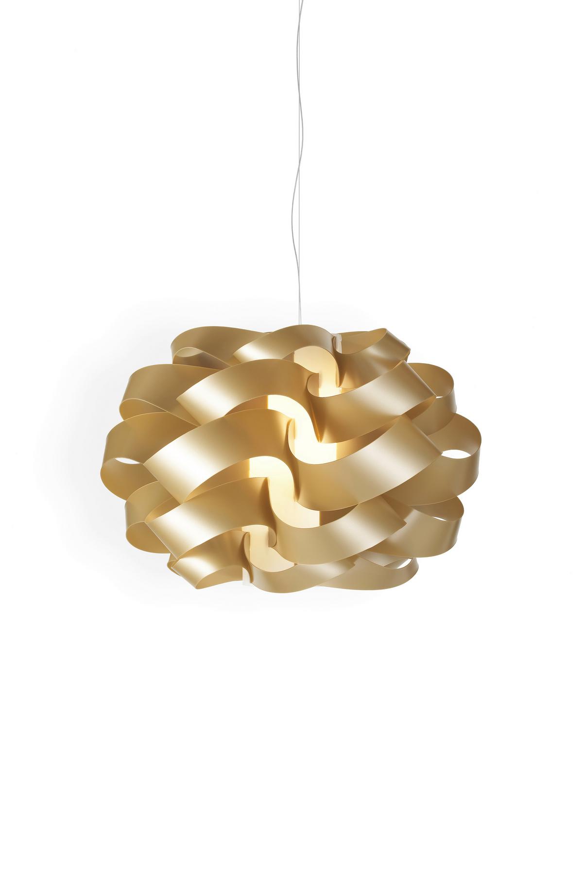 LAMPA WISZĄCA CLO/S/50/NGLD GOLD - kolor złoty, Konventionell, tworzywo sztuczne (50/155cm)