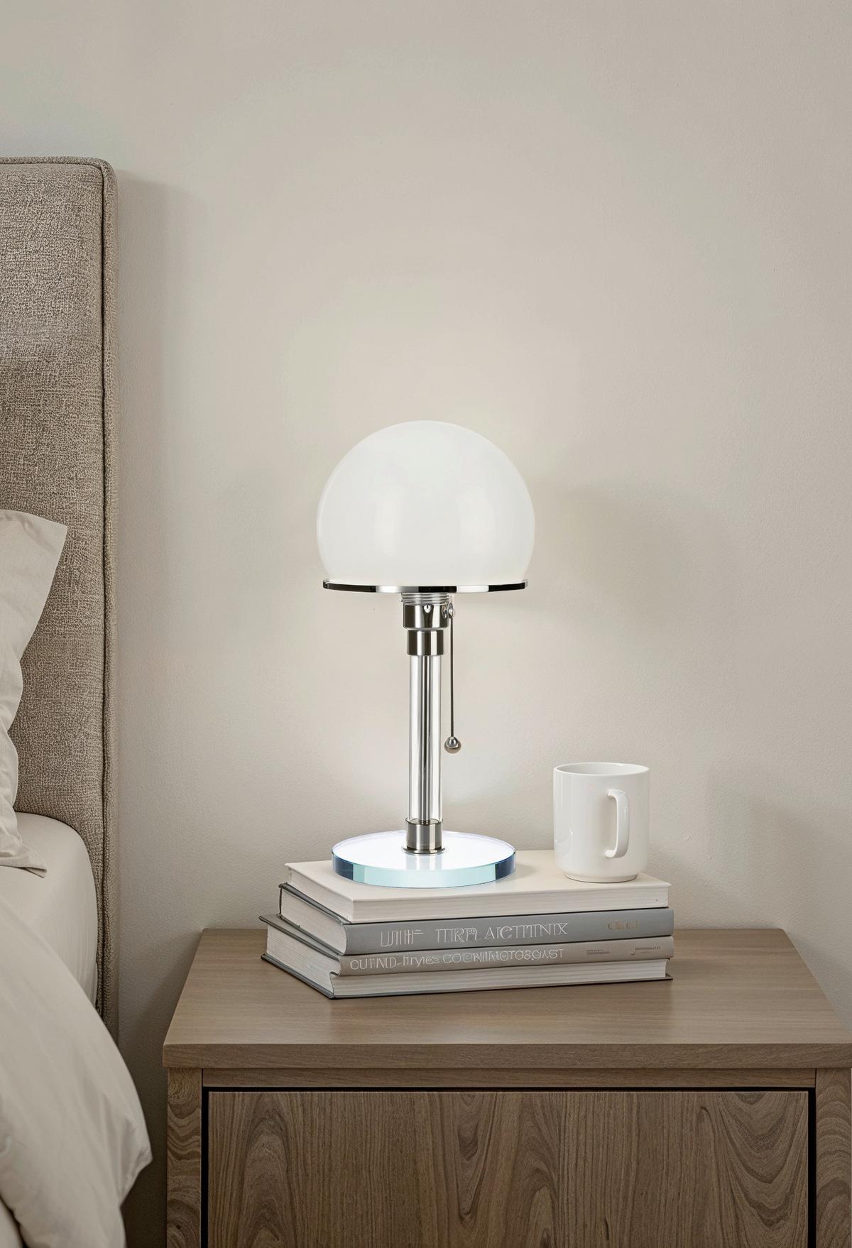 LAMPA STOŁOWA WG24 - Konventionell, metal/szkło (18/36cm)