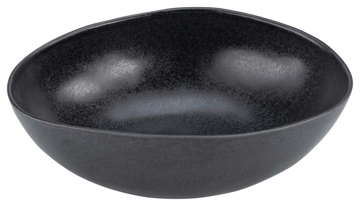 Salátástál Gourmet - M - fekete, Modern, kerámia (26,5/21/9cm) - Premium Living