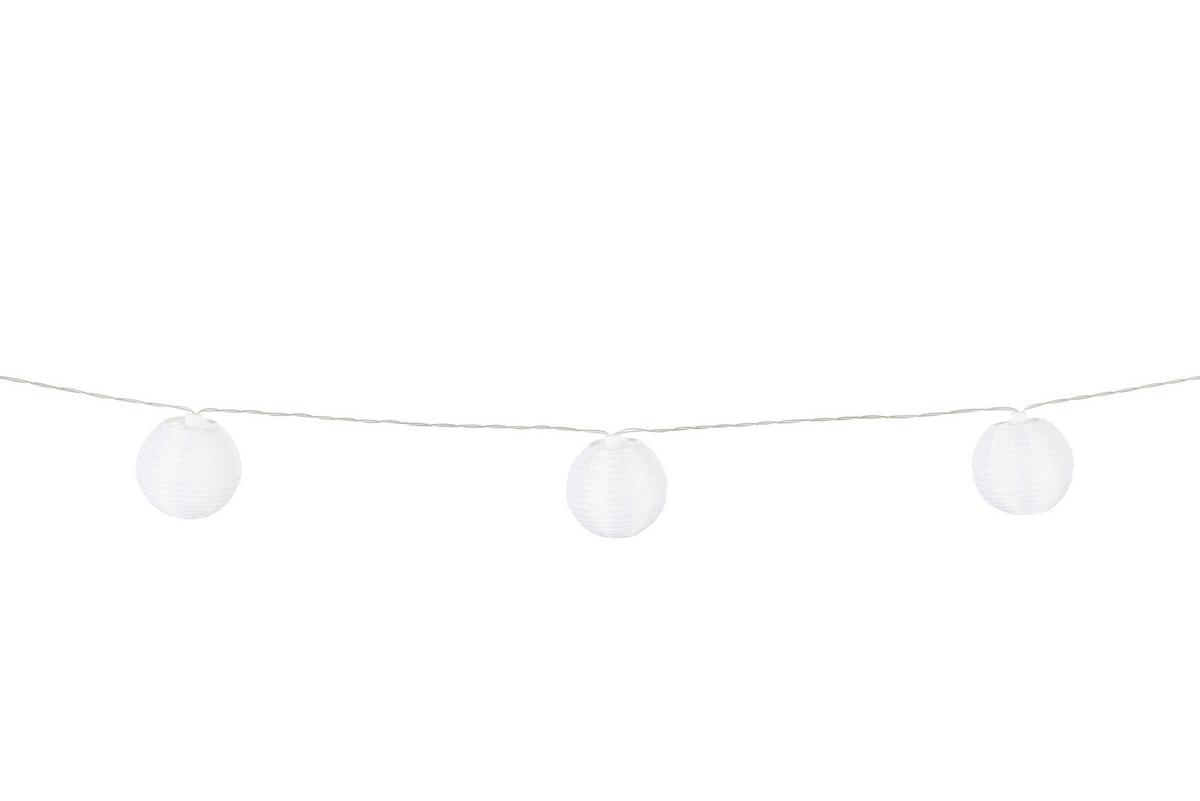 Solarleuchte Lampi Weiß max. 0,6 Watt - Weiß, ROMANTIK / LANDHAUS, Kunststoff/Textil (200cm) - Mömax