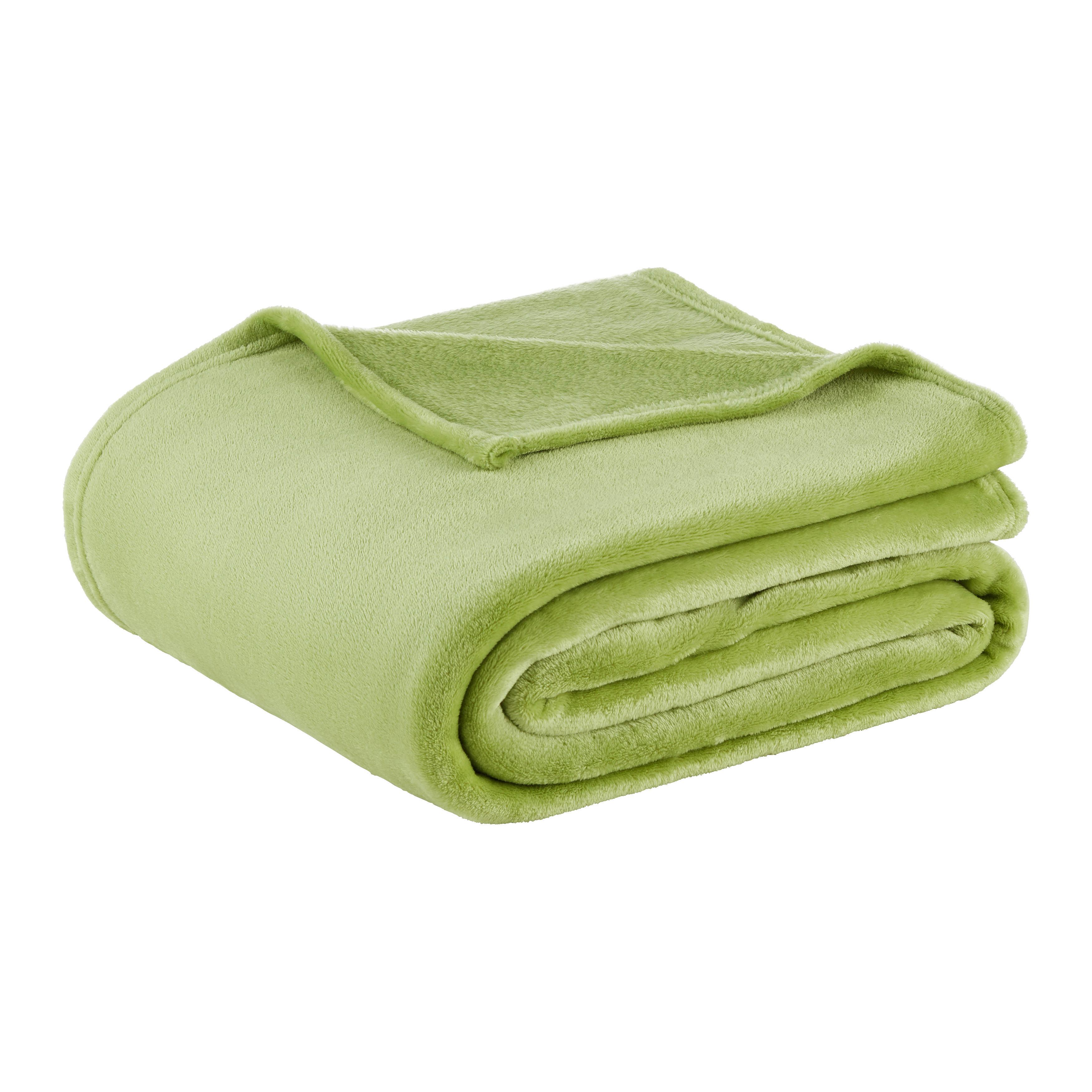 Kuscheldecke Michael XXL Hellgrün ca. 220x240cm - Hellgrün, Textil (220/240cm) - Modern Living
