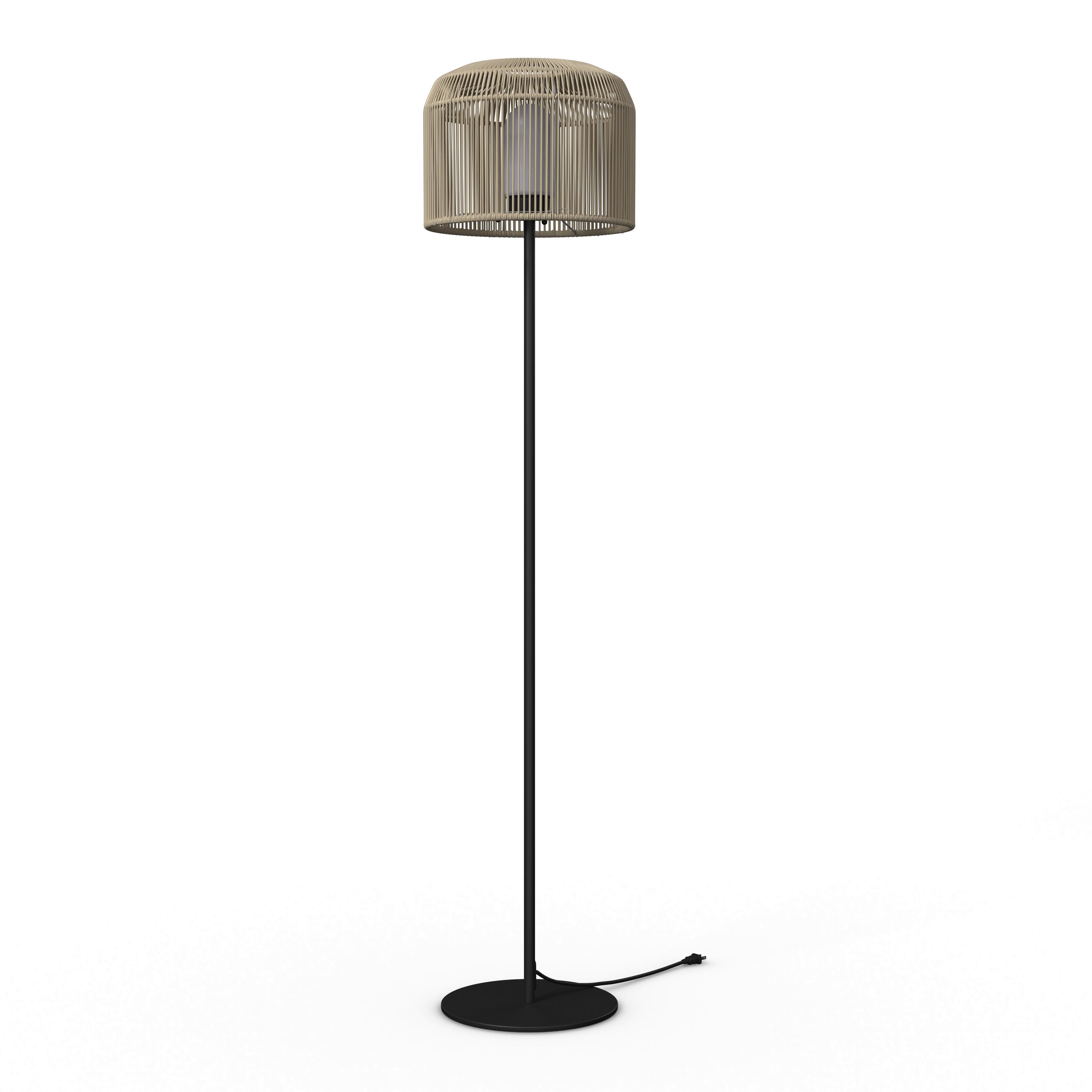 GOLVLAMPA IVO - beige/svart, Modern, metall/plast (35/158cm) - Bessagi Garden