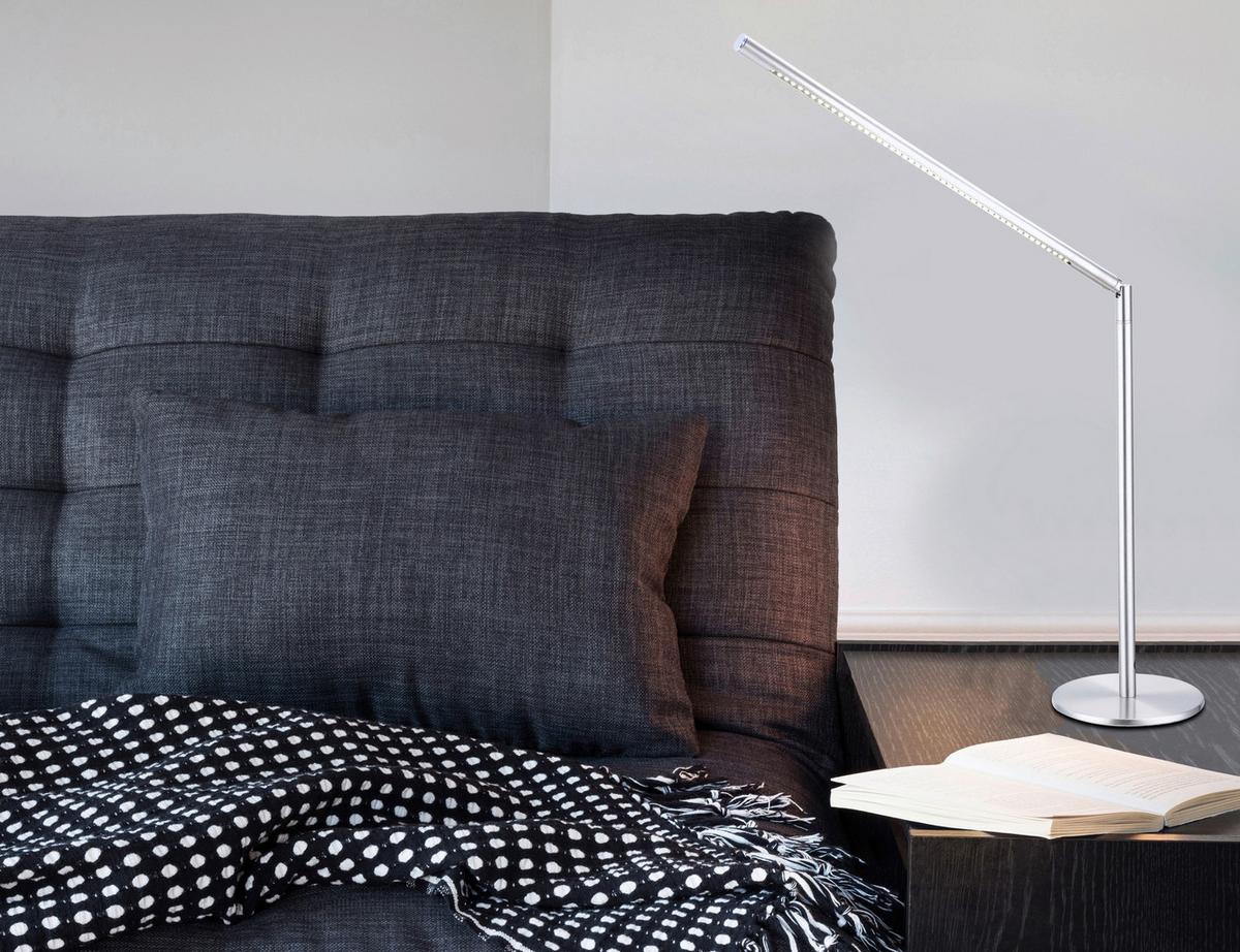 LED-Schreibtischleuchte Itanos Nickelfarben max. 3 Watt - Basics, Metall (50/14/80cm) - Globo