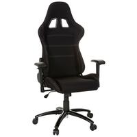 Gaming Stol Game Force, Črna - črna/bela, Basics, kovina/umetna masa (72/140/63cm) - MID.YOU