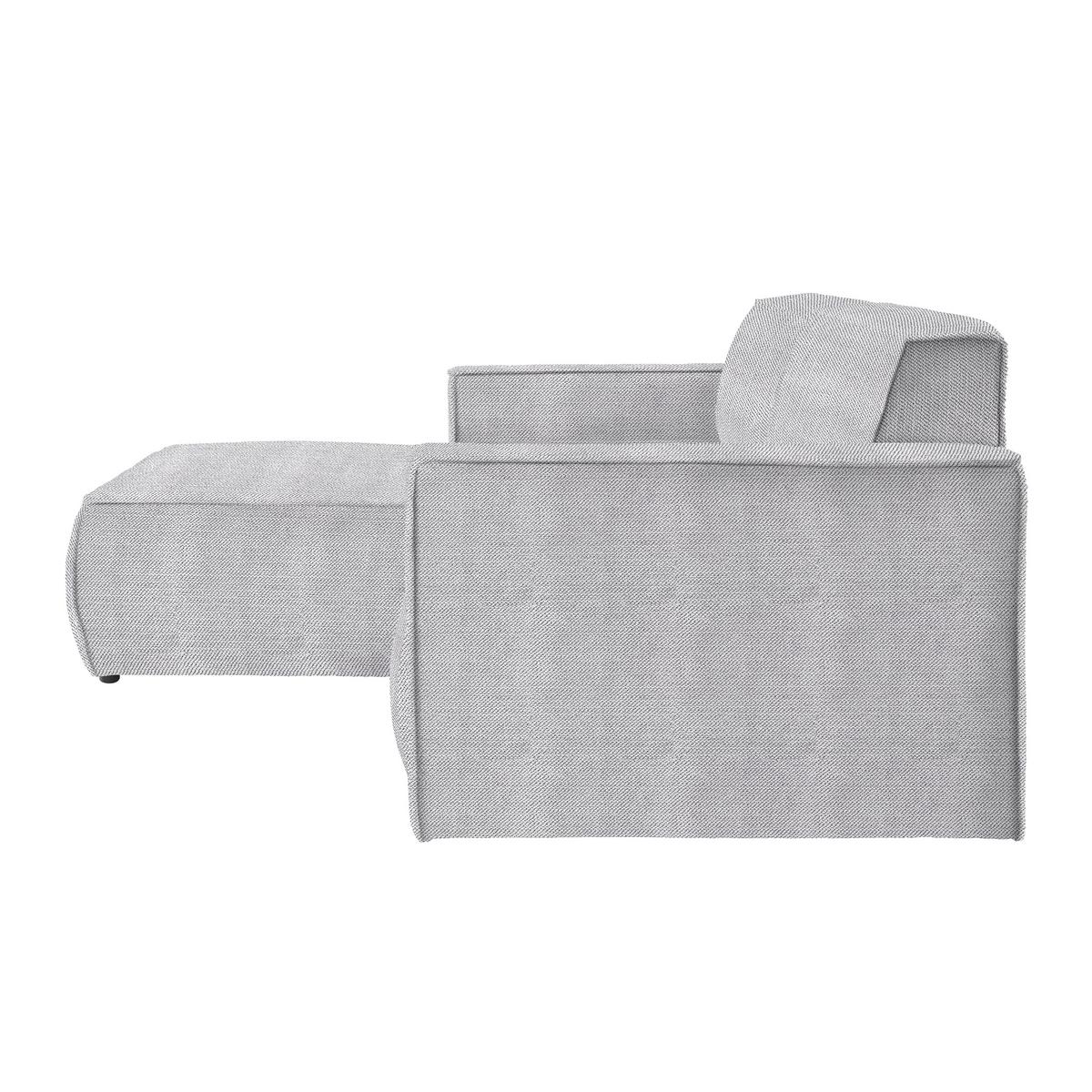 Wohnlandschaft Loft in Hellgrau - Hellgrau/Schwarz, MODERN, Kunststoff/Textil (172/75/265cm) - Mömax