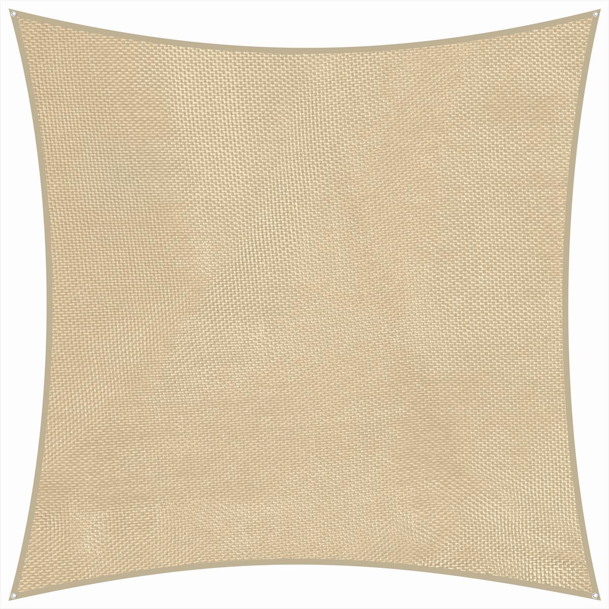 Sonnensegel Lanzarote Quadrat ca.360x0,3x360cm Naturfarben - Naturfarben, Basics, Textil (360/0,3/360cm) - Schneider