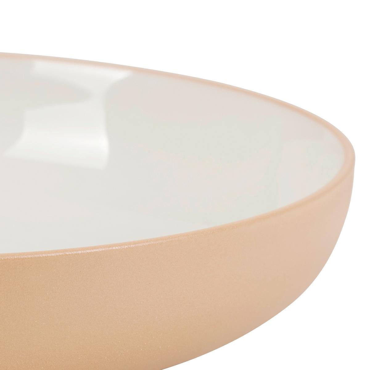 SERWIS OBIADOWO-ŚNIADANIOWY TERRA NOVA - biały/brązowy, Trend, ceramika - Novel