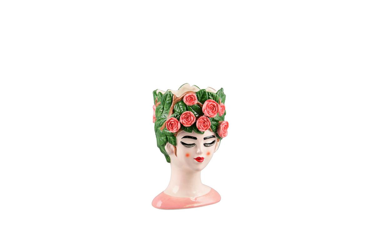 Dekovase Romina Multicolor - Multicolor, Basics, Keramik (17/16/28cm)