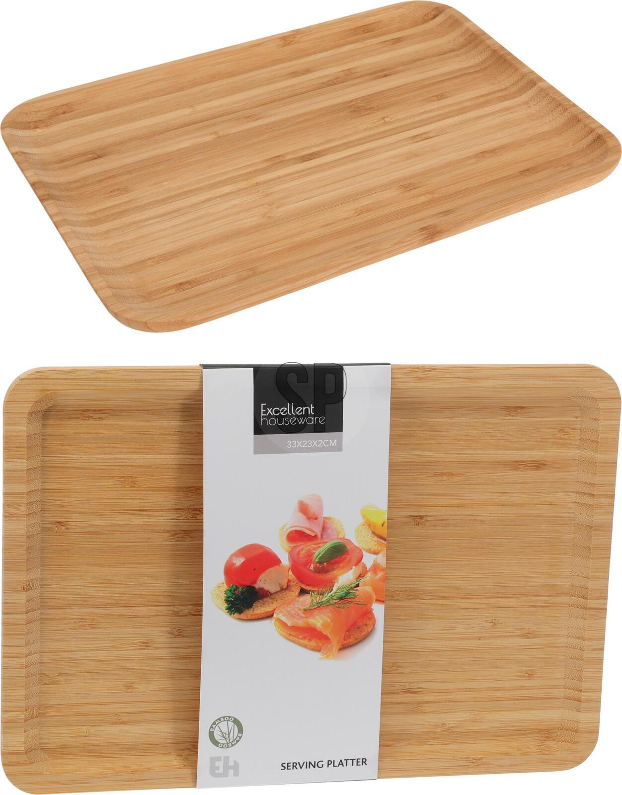 Tavă pentru servire Bamboo - Basics (33/23/1,8cm)