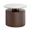 SOFFBORD SOLCO -TREND- - bronsfärgad/naturfärgad, Lifestyle, metall/trämaterial (46/41cm) - Premium Living