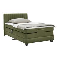 Boxspring Krevet Dixon - maslinasto zelena/crna, Konvencionalno, drvni materijal/drvo (100/200cm) - Premium Living