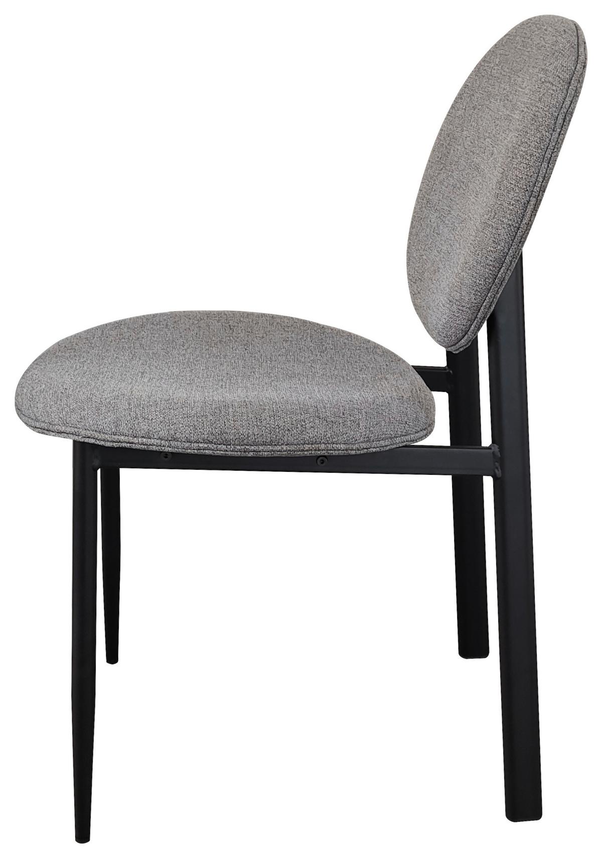 KRZESŁO COMO - czarny/szary, Modern, metal/drewno (52/83/61cm) - MID.YOU