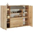 Highboard Sandeiche/Anthrazit - Sandfarben/Eichefarben, MODERN, Holzwerkstoff/Kunststoff (144,0/108,5/37,0cm) - Mömax modern living Highboard Sandeiche/Anthrazit - Sandfarben/Eichefarben, MODERN, Holzwerkstoff/Kunststoff (144,0/108,5/37,0cm) - Mömax modern living