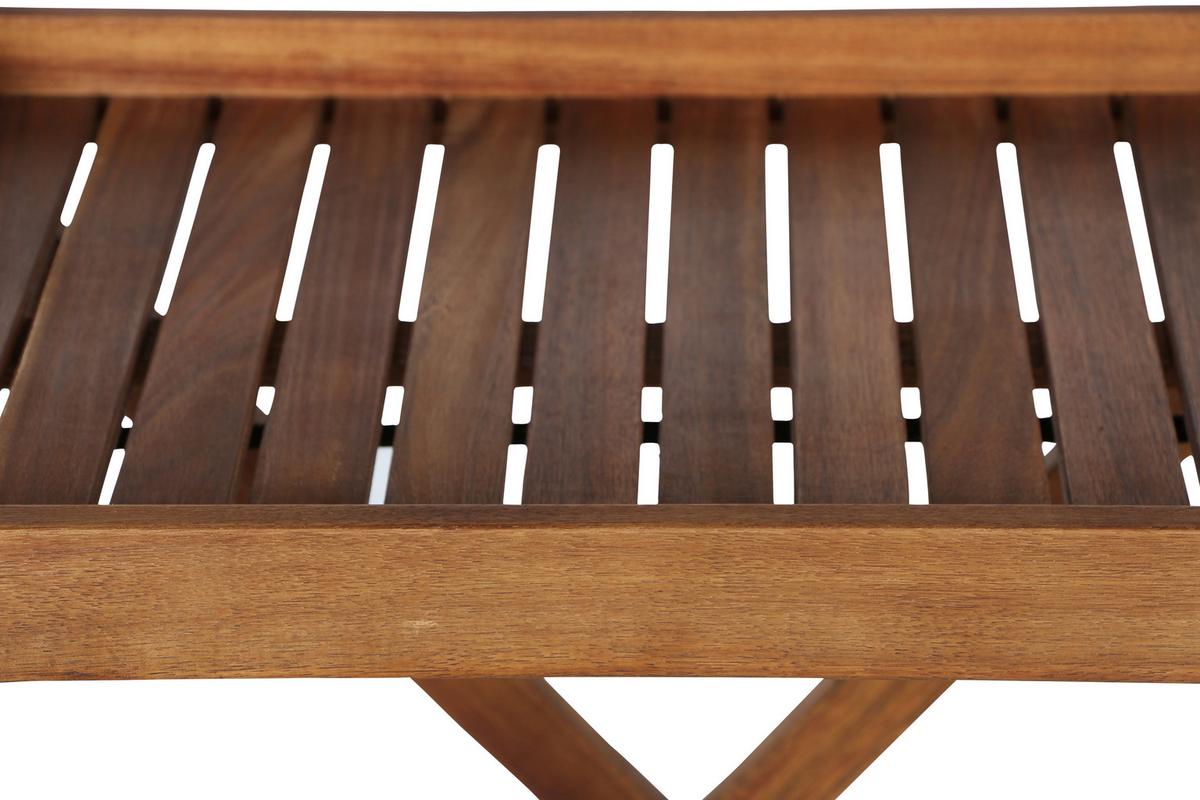 GARTENBEISTELLTISCH 358329 - Akaziefarben, MODERN, Holz (60/40,5/66,5cm) - Siena Garden