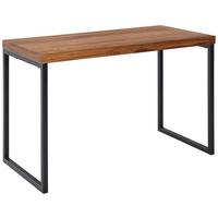 Schreibtisch massiv B: 59 cm H: 120 cm Wl6.518, Schwarz - Sheeshamfarben/Schwarz, MODERN, Holz/Metall (117/59/76,5cm) - MID.YOU