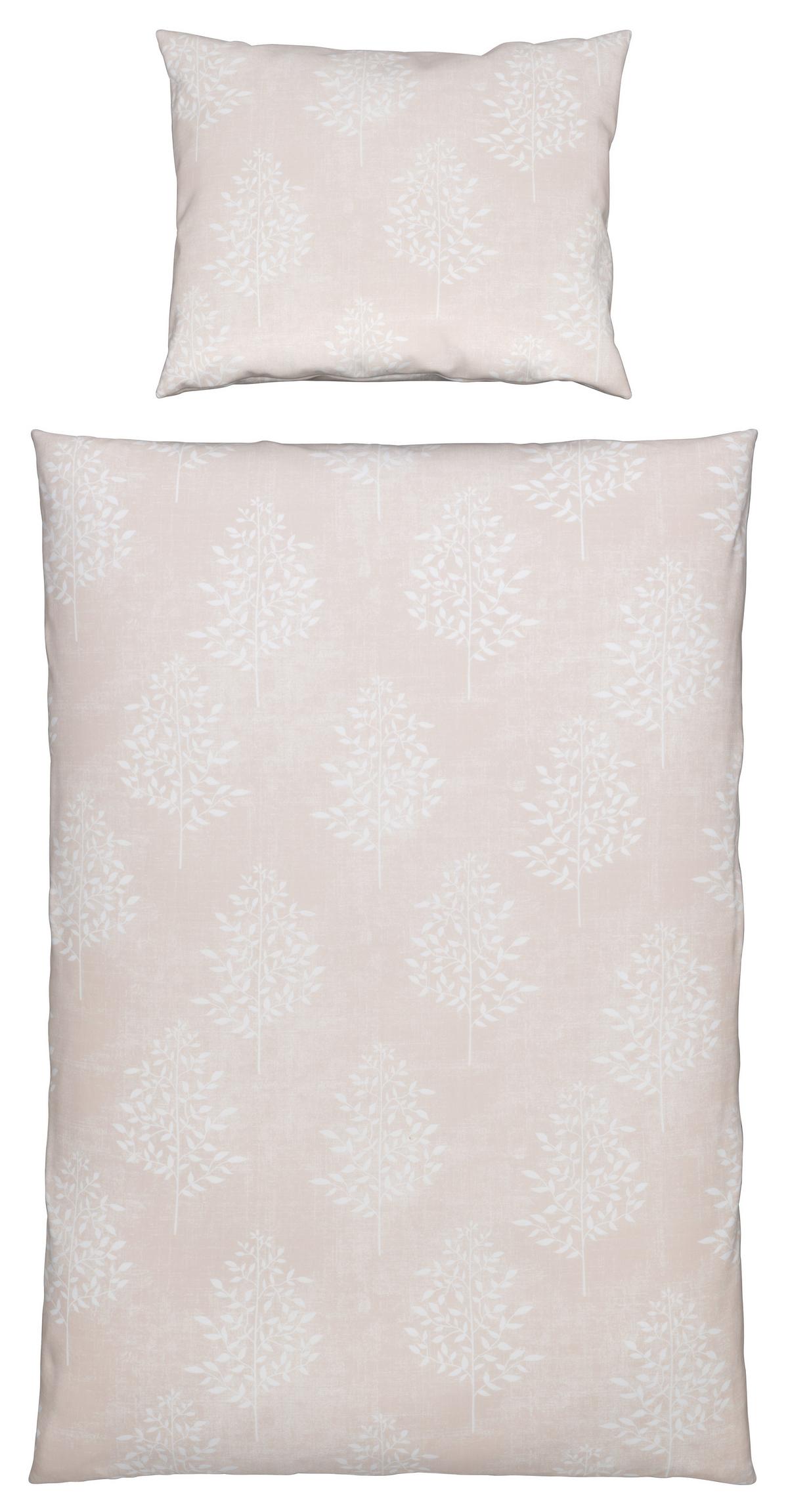 Bettwäsche Lotte ca. 160x210cm - Hellrosa, Romantik / Landhaus, Textil (160/210cm) - Mömax organic living