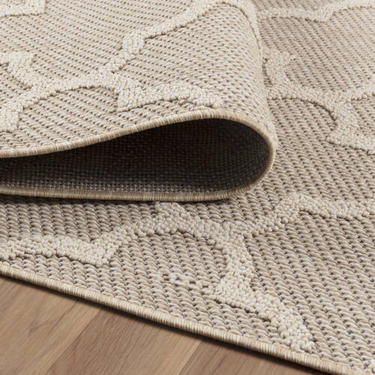 Outdoorteppich Patara Beige ca. 200x290cm - Beige, Design, Textil (200/290cm) - Novel