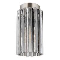 DECKENLEUCHTE 15747D CAYDEN - Klar/Nickelfarben, Konventionell, Glas/Metall (11.5/21cm) - Globo