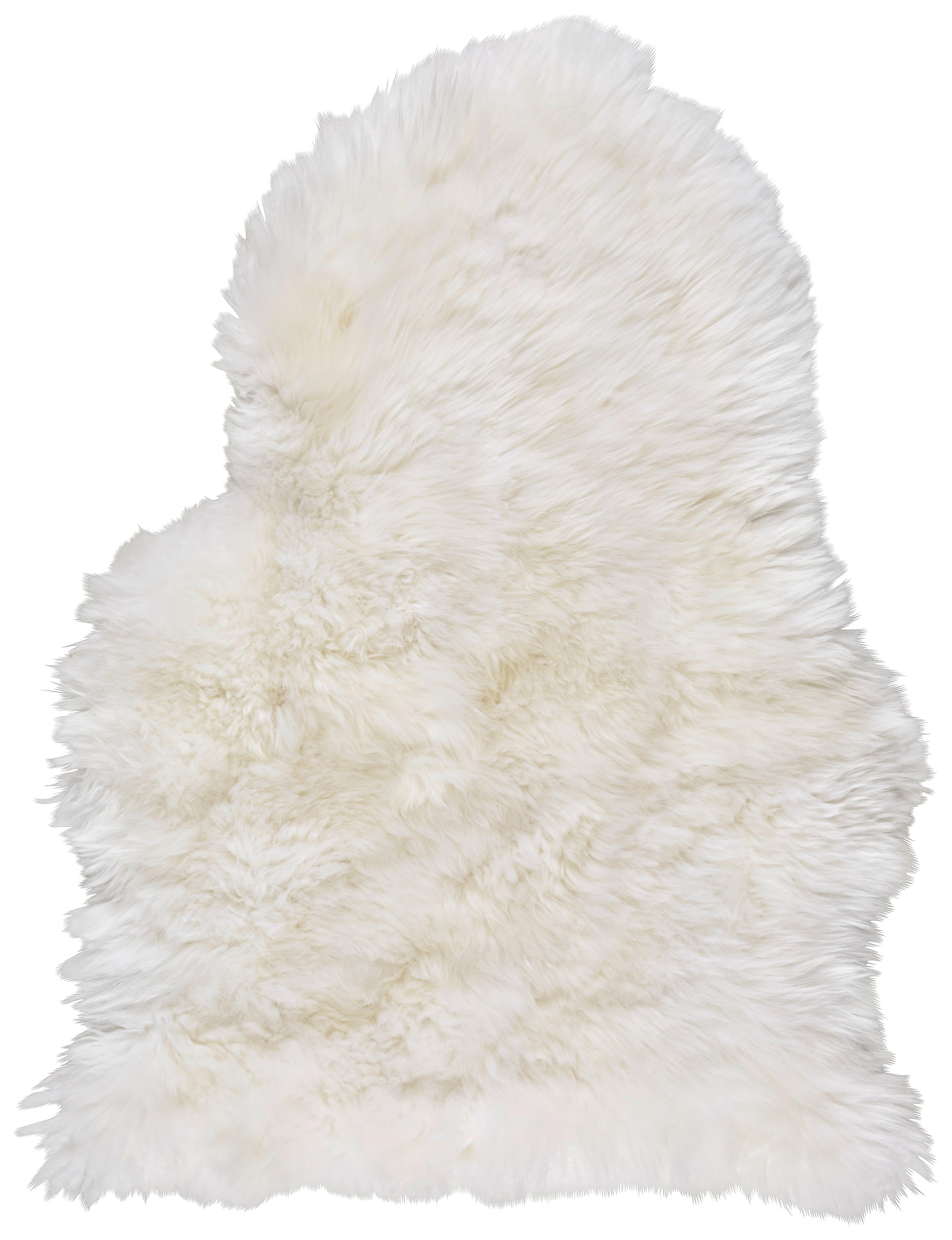 Blană de oaie Emma - alb, textil (45/60cm) - Modern Living