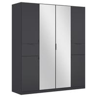 Ormar S Klasičnim Vratima Ticao - siva/srebrne boje, Moderno, drvni materijal/metal (181/210/54cm) - Modern Living