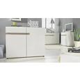 Kommode Weiß Hochglanz/Eichefarben - Eichefarben/Trüffeleichefarben, MODERN (109/87/42cm) - Mömax modern living Kommode Weiß Hochglanz/Eichefarben - Eichefarben/Trüffeleichefarben, MODERN (109/87/42cm) - Mömax modern living