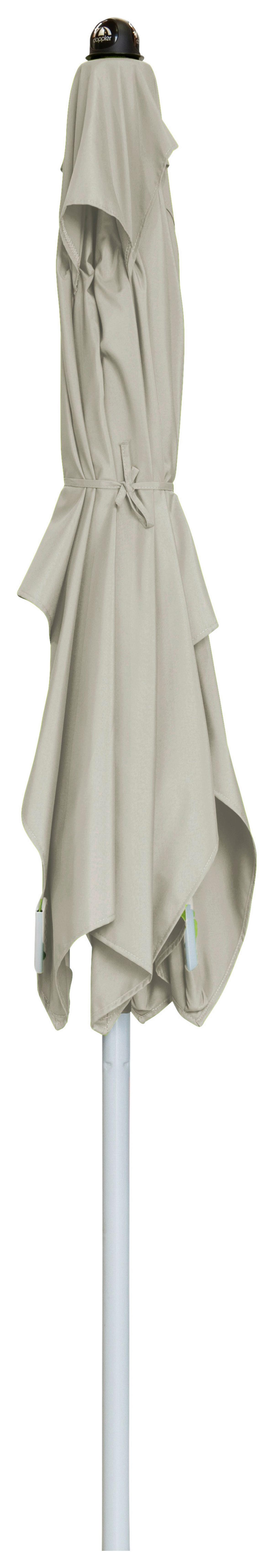 Sonnenschirm Active Auto Tilt Naturfarben ca. 300x200cm - Silberfarben/Naturfarben, Design, Textil/Metall (300/200cm) - Doppler