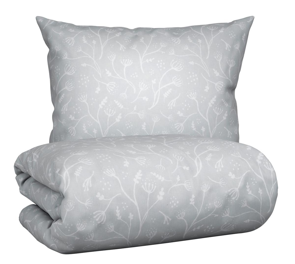 BETTWÄSCHESET FRIDA -TOP- - Hellgrau, Konventionell, Textil (160/210cm) - Modern Living