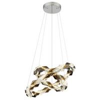 LED-Hängeleuchte Karilion Klar max. 50 Watt - Klar, Design, Kunststoff/Metall (55/130cm) - Globo