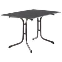 Gartenklapptisch Anthrazit/Grau - Anthrazit/Grau, MODERN, Holzwerkstoff/Metall (120/80/73cm) - Sieger