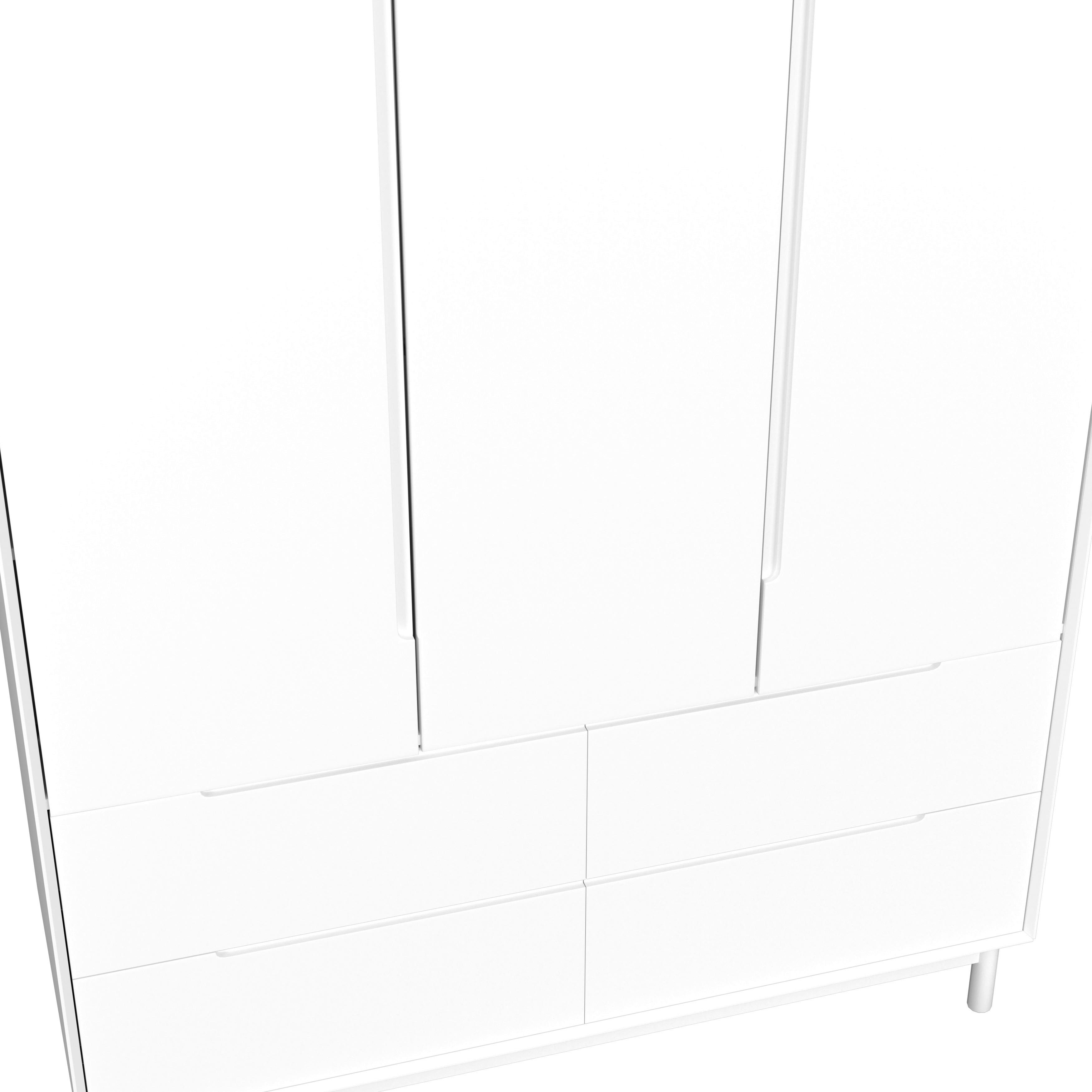 GARDEROB MARLO - vit, Modern, trämaterial/trä (148/223/60cm) - Bessagi Home