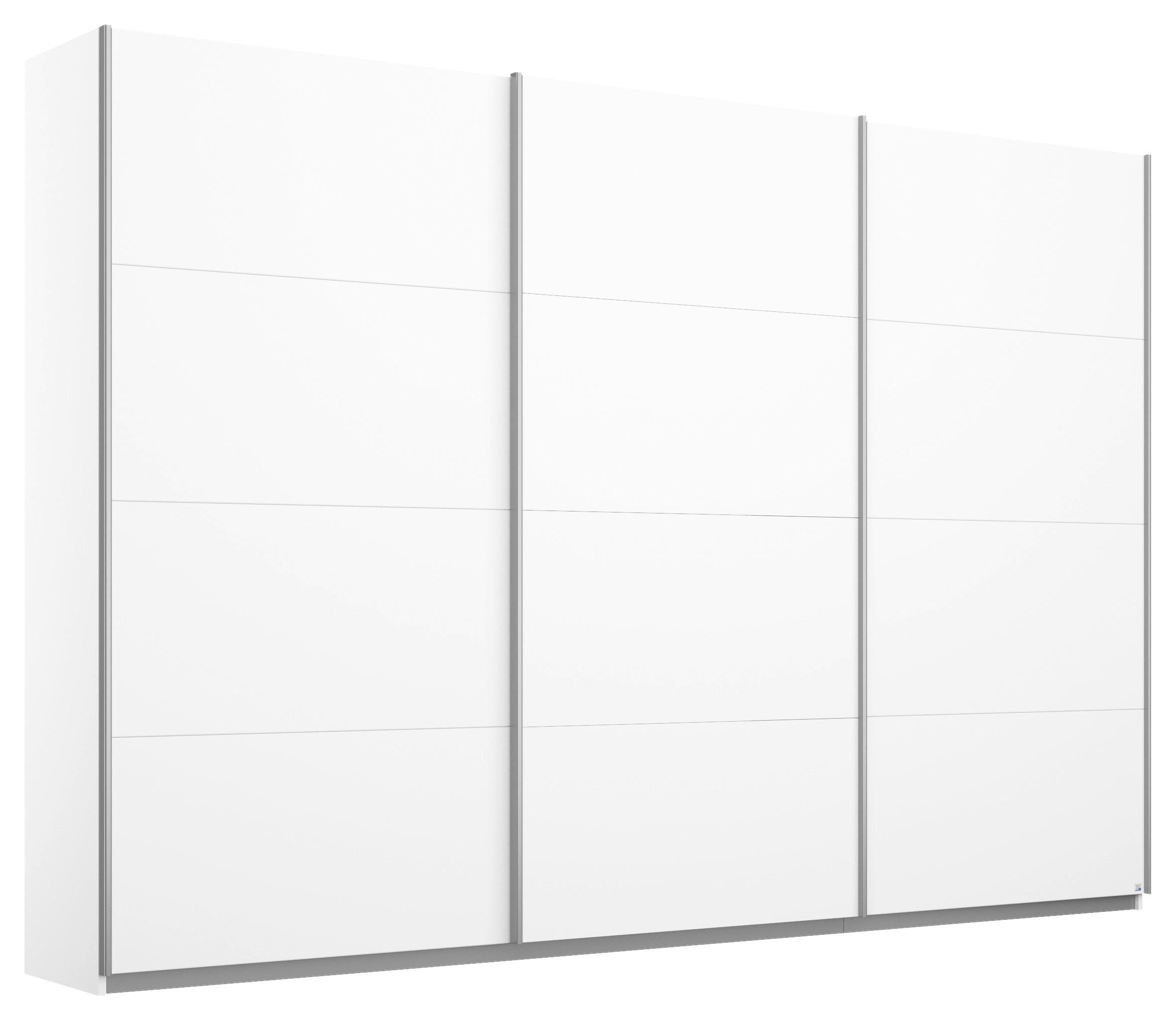 Ormar S Kliznim Vratima Belluno - bijela/boje aluminija, Moderno, drvni materijal/metal (271/230/62cm) - Modern Living