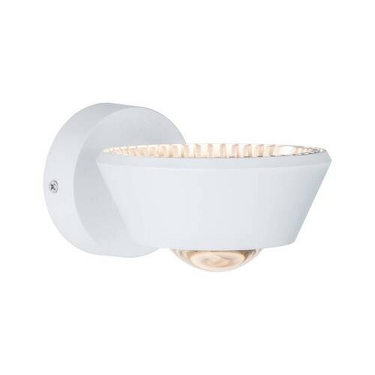 Wandleuchte Sabik in Weiß max. 9 Watt - Weiß, Basics, Kunststoff - Paulmann