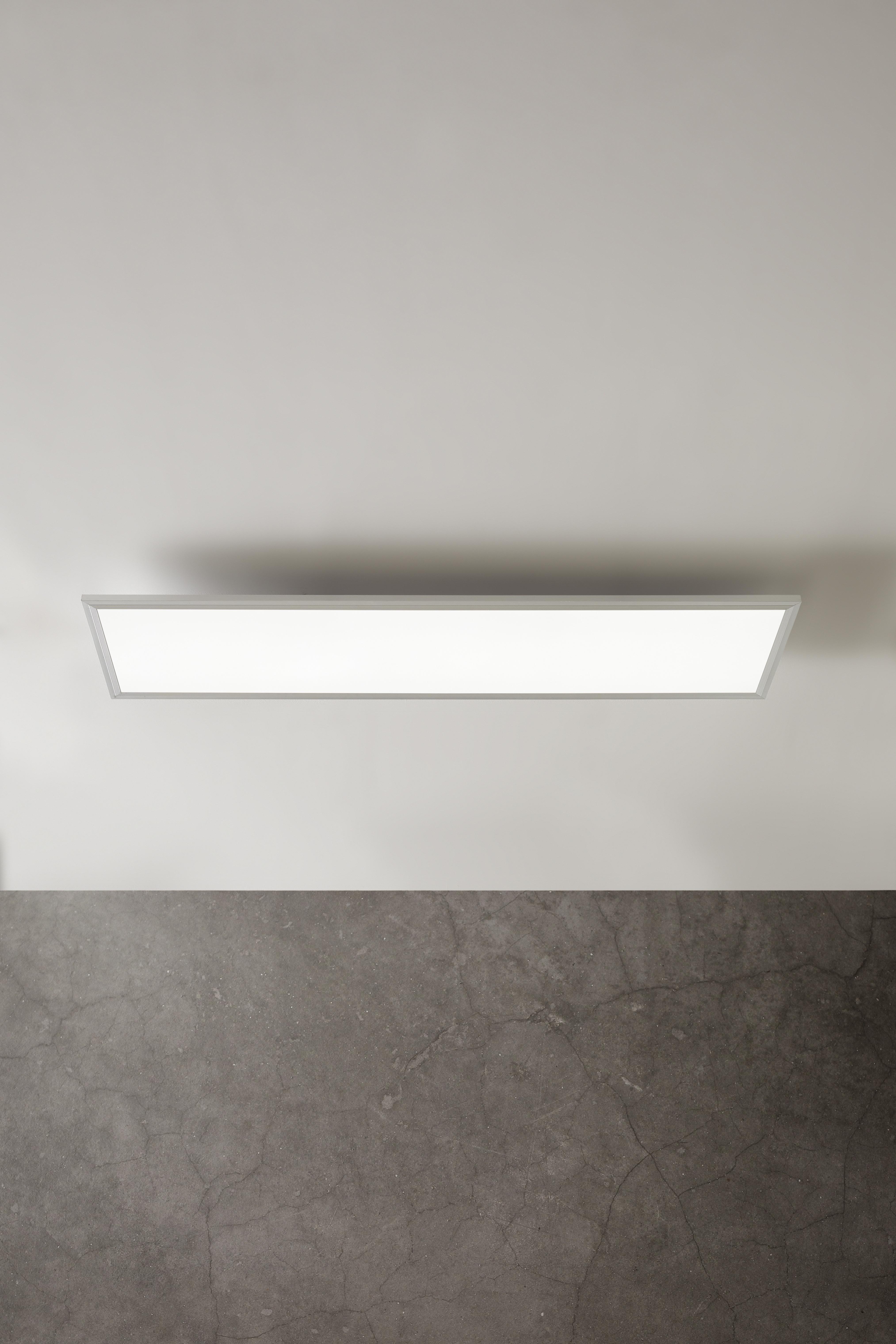 LAMPA SUFITOWA LED CORNELIUS -AKT- - biały, Modern, tworzywo sztuczne (120/30/7,5cm) - Premium Living