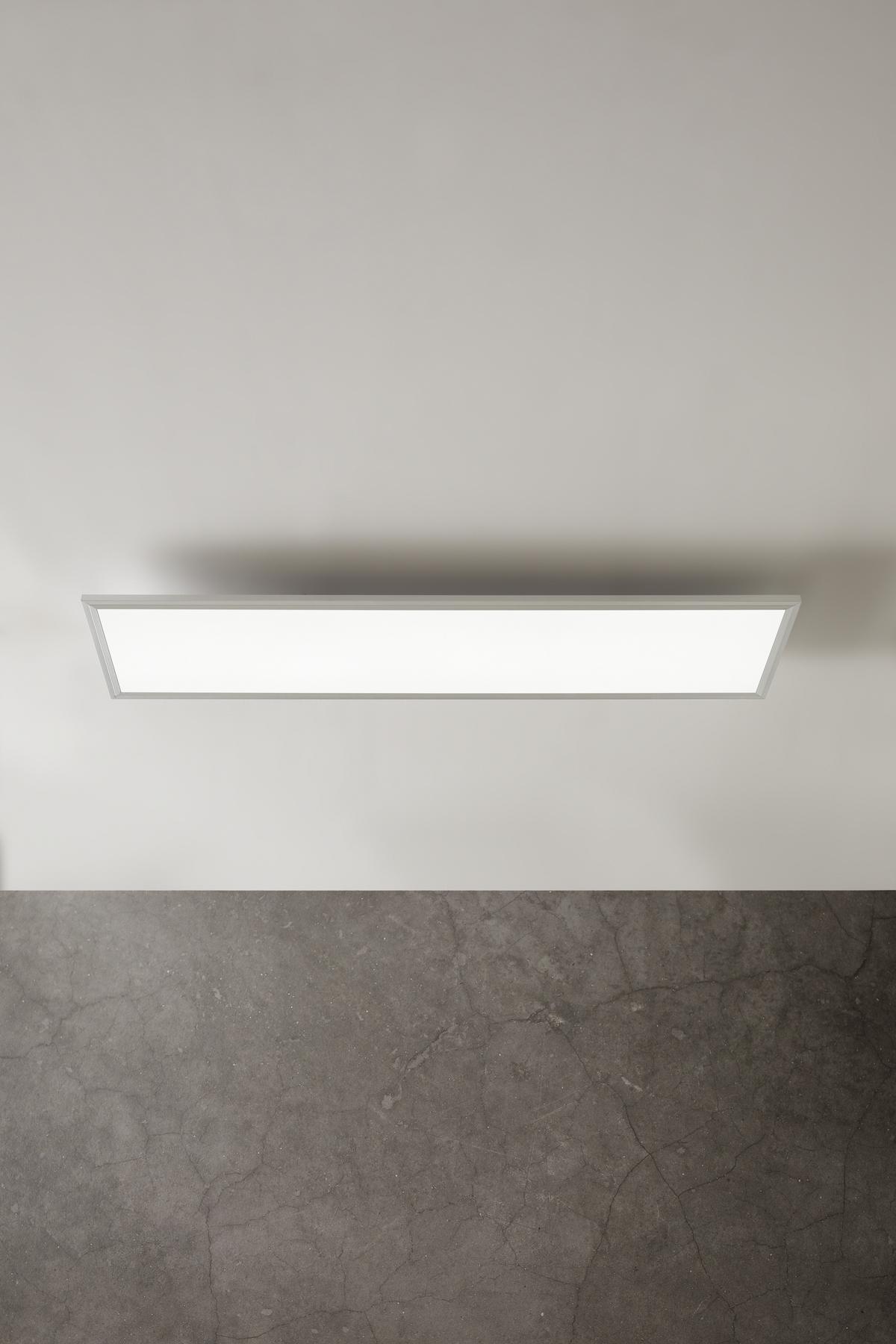 LAMPA SUFITOWA LED CORNELIUS -AKT- - biały, Modern, tworzywo sztuczne (120/30/7,5cm) - Premium Living