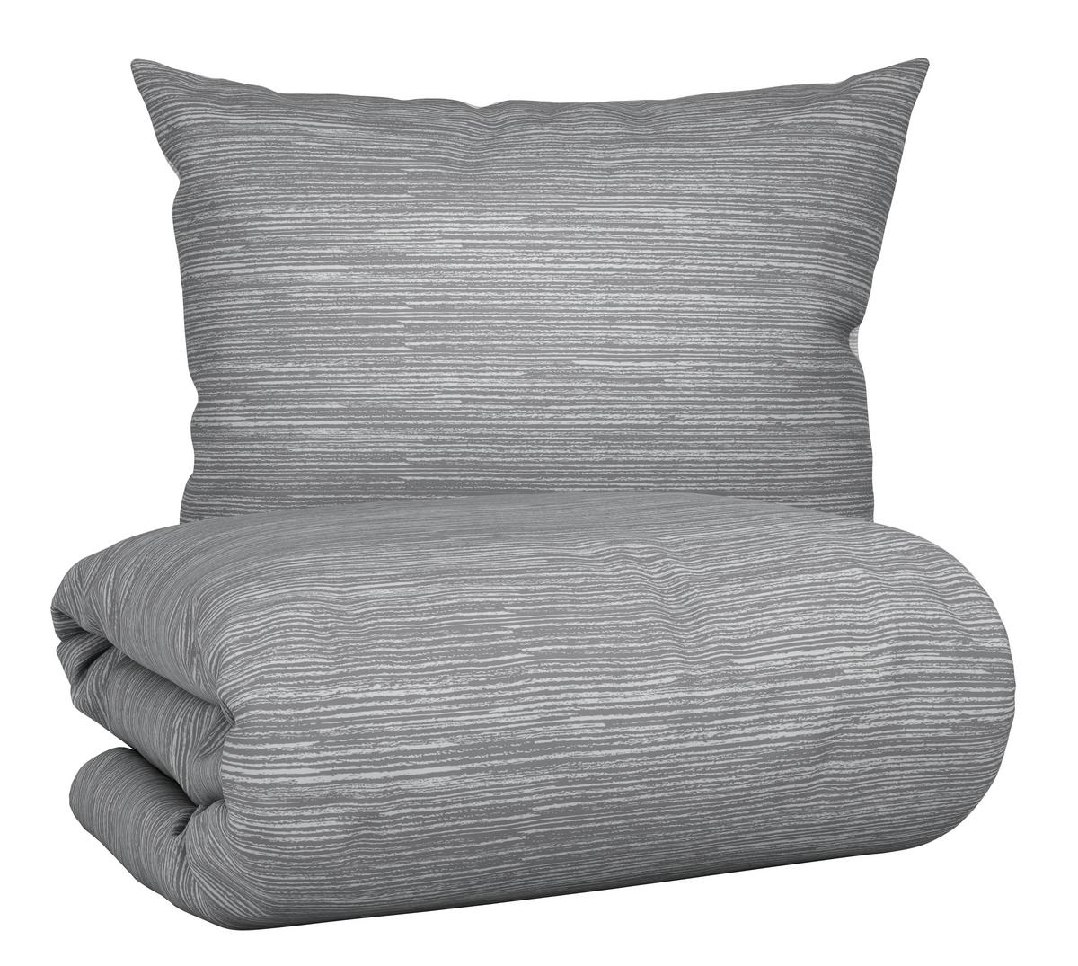 Kétoldalas Ágyneműhuzat Matthias - világosszürke/szürke, Modern, textil (140/200cm) - Modern Living