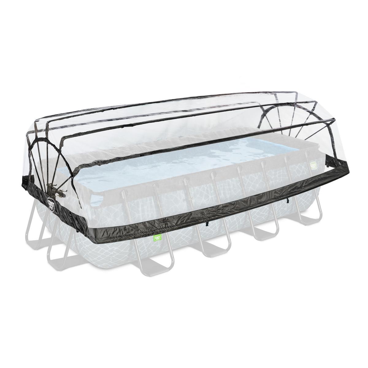 Bazenska Streha Exit Pool Abdeckung, 400x200cm - prosojno, Konvencionalno, kovina/umetna masa (200/400cm) - EXIT Toys