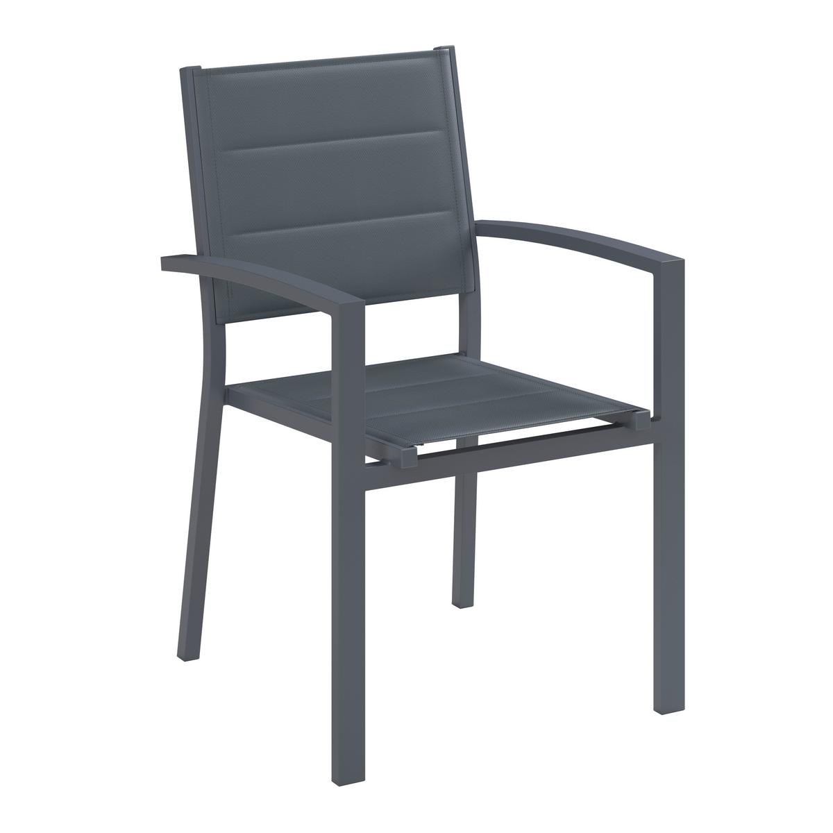 Scaun Orlando - gri închis/gri, Basics, metal/textil (54/86/58cm) - Mömax
