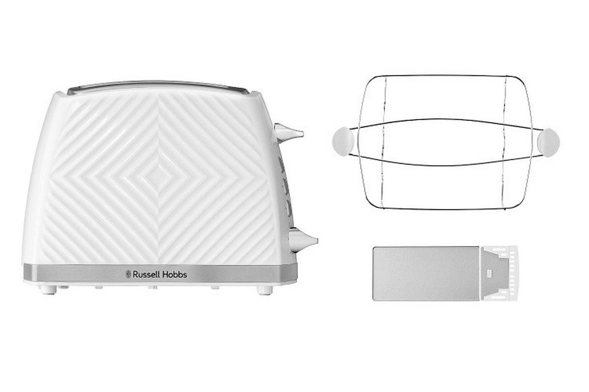 Kenyérpirító Russell Hobbs - fehér, műanyag/fém - Russel Hobbs