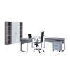 Büro Office Edition Set 3 Grau/Weiß - Weiß Hochglanz/Grau, MODERN, Holzwerkstoff - MID.YOU