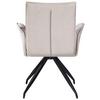 STOL MED ARMSTÖD NOVA - beige/svart, Modern, metall/textil (63/88/63cm) - Mömax