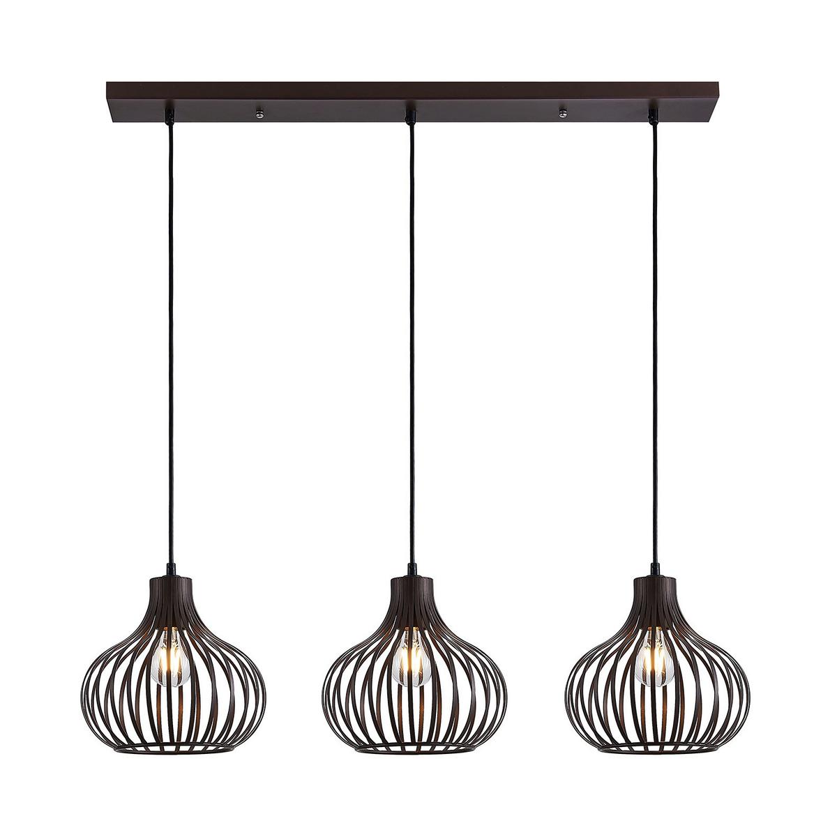 LAMPA WISZĄCA 333703116X MATEO - kolor rdzawy, Basics, metal (105/30/150cm) - Globo