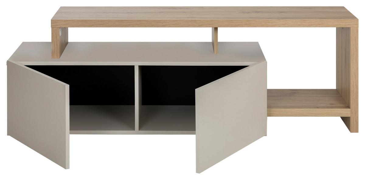 Tv Omarica Craft, Kašmir, Barva Hrasta - kašmir/črna, Basics, leseni material (155/50/45cm) - Livetastic