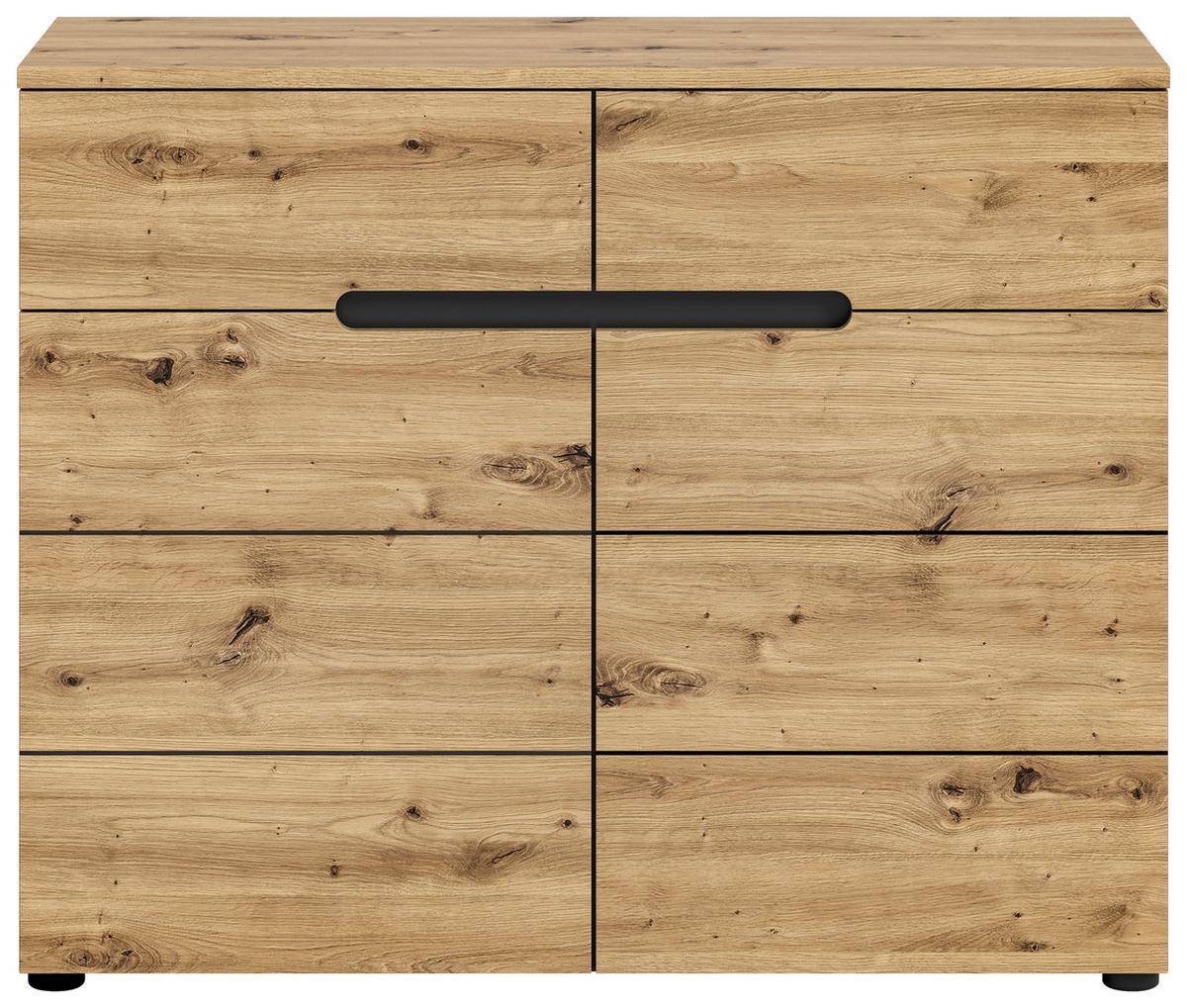 Kommode Canu ca. 100x81 cm Eiche/Grau - KONVENTIONELL, Holzwerkstoff (100/81/40cm) - MID.YOU