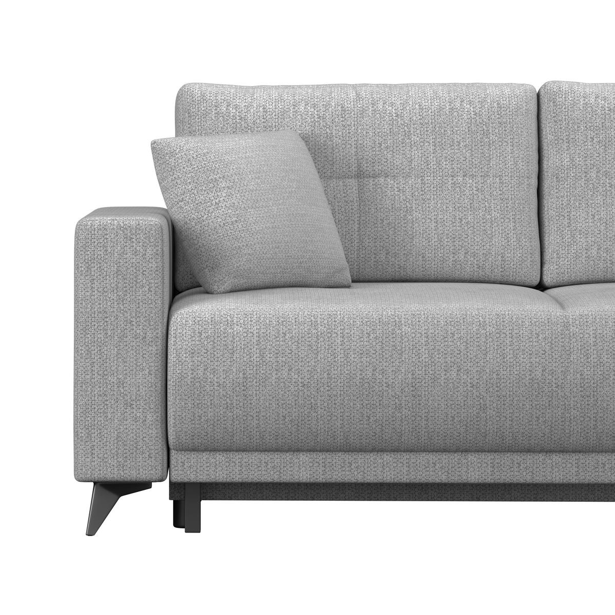 Kutna Garnitura Texas - tamno siva/crna, Konvencionalno, drvo (259/203cm)