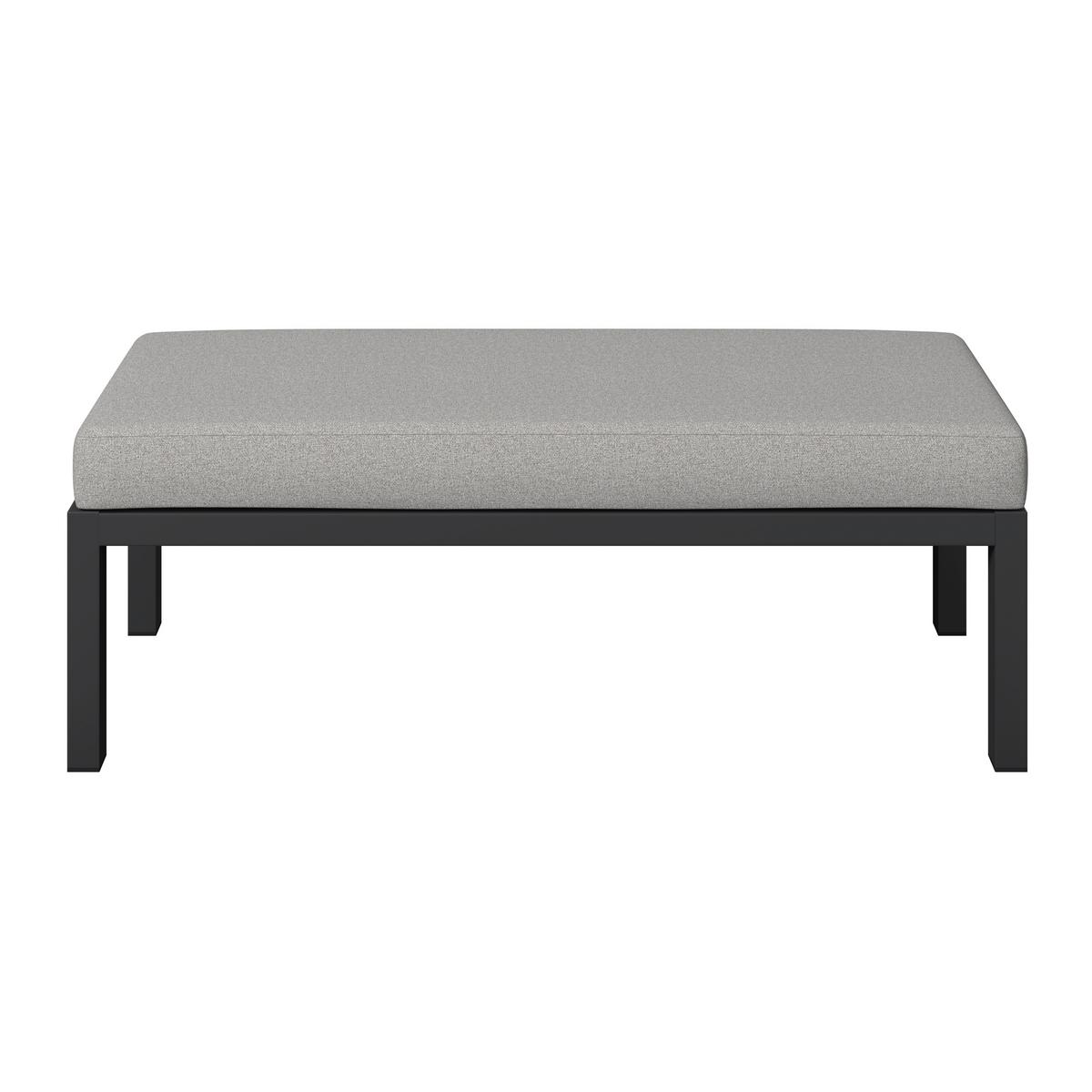 Loungegarnitur Anna Grau, 5-teilig - Dunkelgrau/Hellgrau, MODERN, Glas/Textil (135/68/80cm)