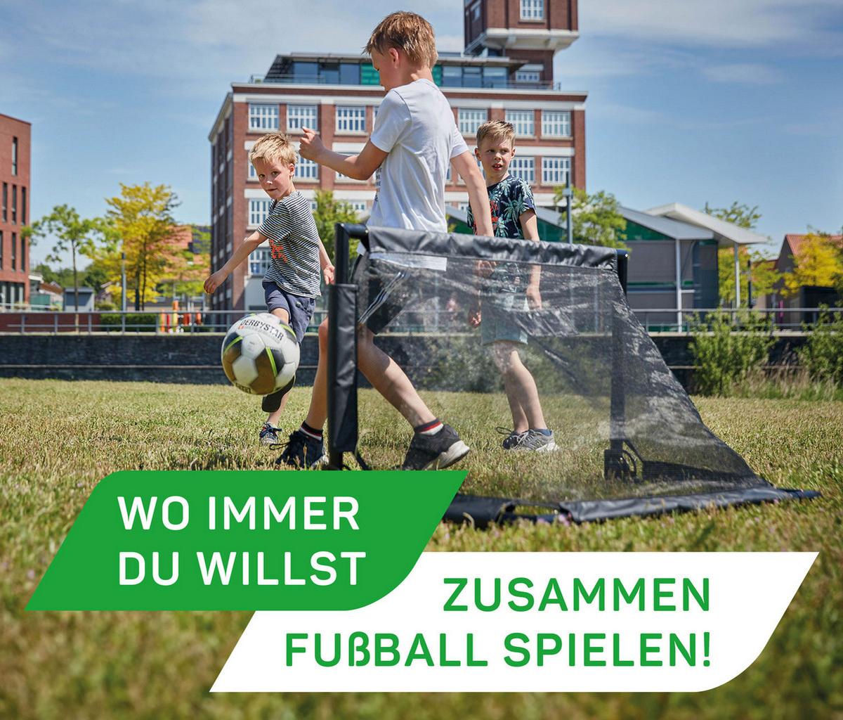 FUßBALLTOR SALTA CHALLENGE - Schwarz, KONVENTIONELL, Metall (100/60/60cm) - Salta