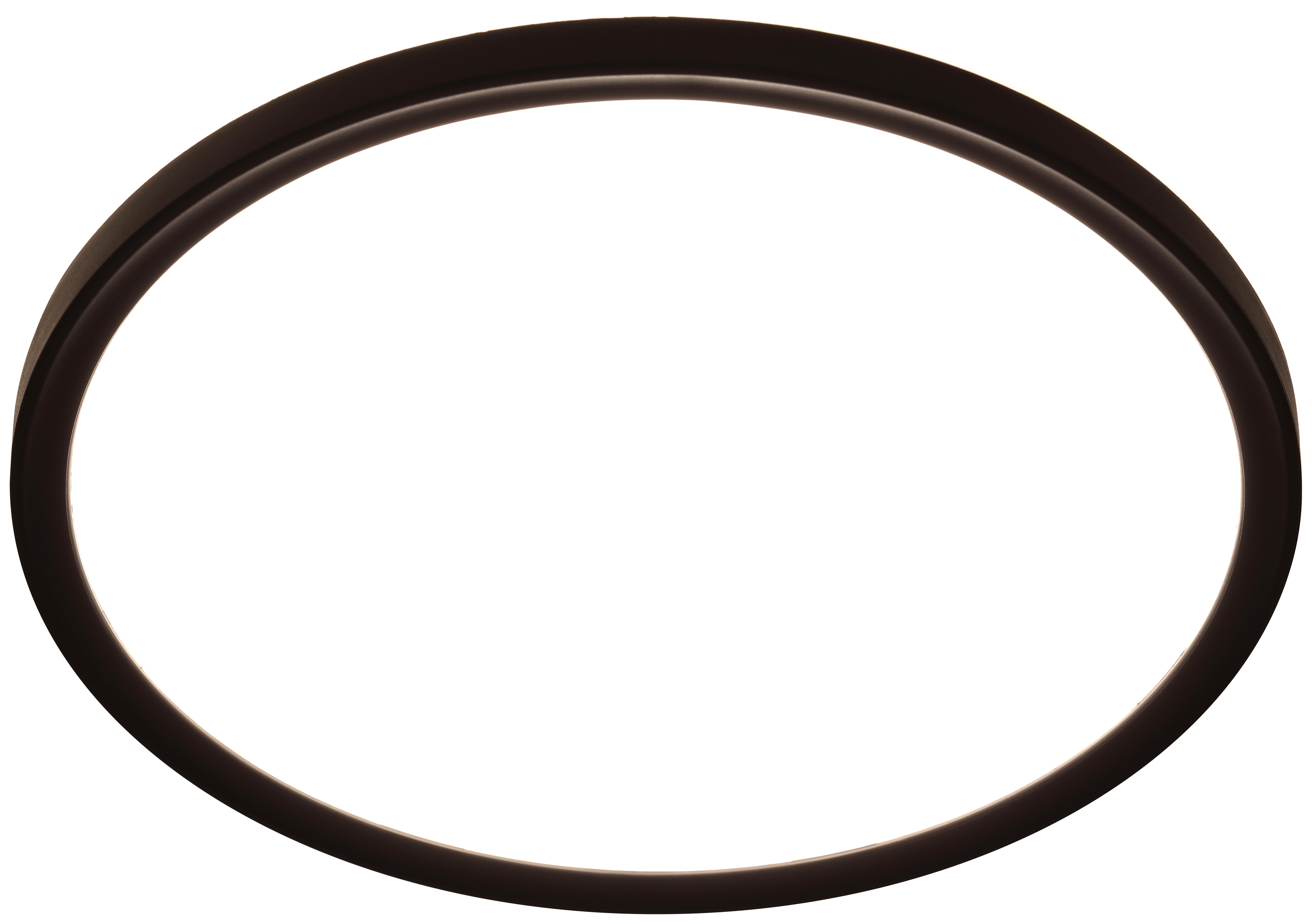 LED-Deckenleuchte Tir Schwarz/Weiß max. 16 Watt - Schwarz, MODERN, Kunststoff (24/2,8cm) - Mömax