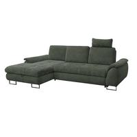 Kutna Garnitura Lago - maslinasto zelena/crna, Moderno (176/95/272cm) - Modern Living